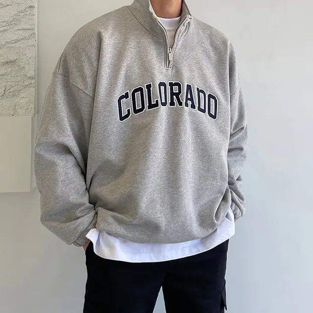 Men's Long Sleeve Drawstring Streetwear Sweatshirts